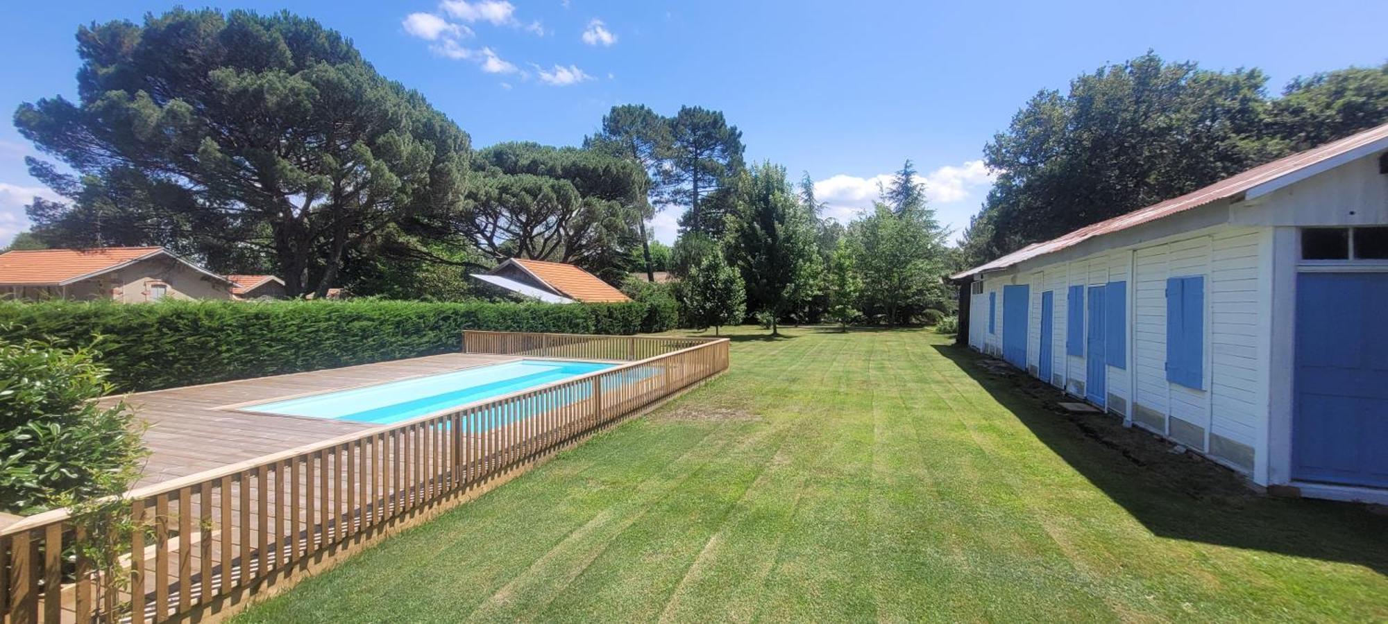 Charmante Maison Dans Les Landes X 10 Avec Piscine Et Salle D Escalade Lue المظهر الخارجي الصورة