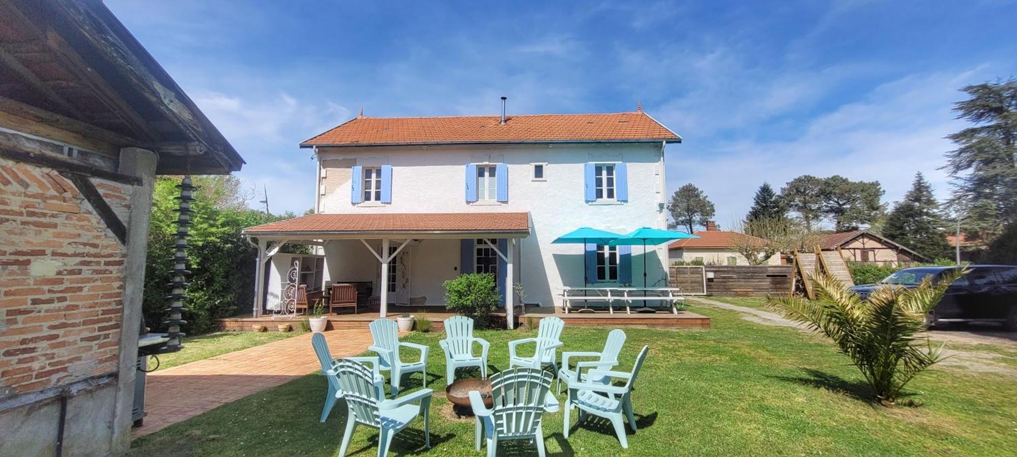 Charmante Maison Dans Les Landes X 10 Avec Piscine Et Salle D Escalade Lue المظهر الخارجي الصورة